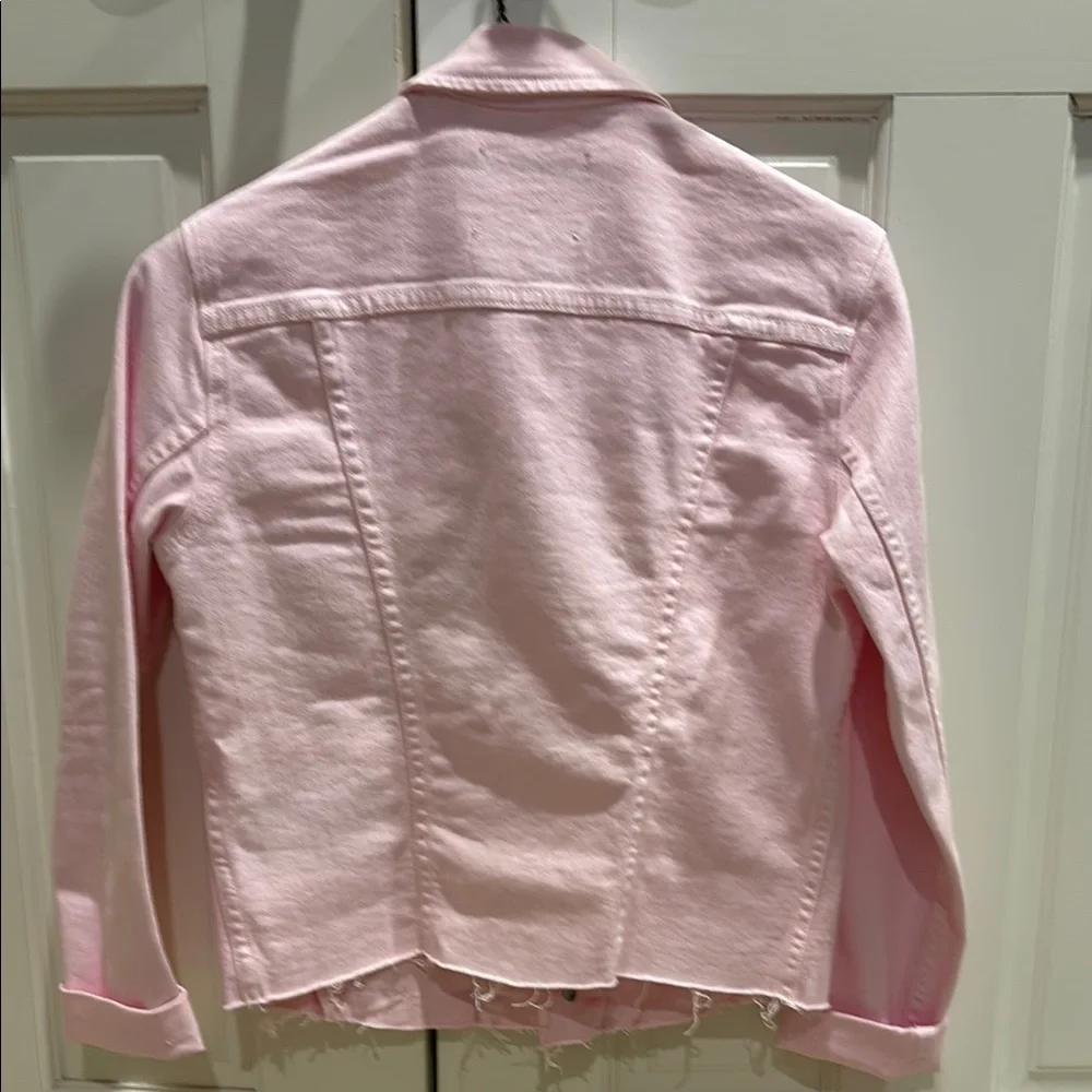L'Agence Light Pink Denim Jacket NWOT - Picture 5 of 9